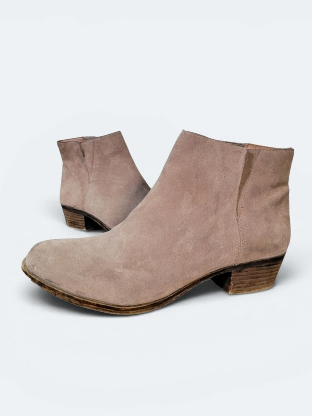 Lucky Brand Benissa Suede Ankle Boots Size 9.5